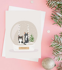 Biglietto di Natale personalizzato con Disegno del tuo animale domestico